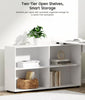 L-shaped Computer Desk Corner PC Table Study Workstation Home Office Table White