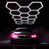 14X Hexagon LED Lighting Detailing Garage Workshop Retail Car Showroom Custom