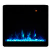 TV Stand Electric Fireplace Modern with 12 LED Flame Effects & Storage Cabinet