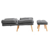 Recliner Armchair Lounger Napping Sleeper Sofa Chair with Footstool