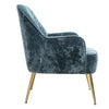 Velvet Scallop Shell Back Tub Chair Armchair Dressing Sofa Stool Bedroom Lounge