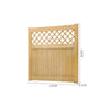 Lattice Wooden Picket Garden Gate Flat Top Pedestrian Side Gates Solid Pine Door
