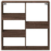 Wall Cabinet Brown Oak 80x15x80 cm Engineered Wood