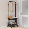 Open Wardrobe Clothes Rail Rack Garment Display Stand & Storage Baskets Mobile