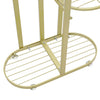 4 Tiers 5 Pot Metal Plant Stand Open Display Outdoor Indoor Tall Flower Pot Rack