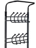 Industrial Coat Rack Vintage Shoe Stand Hallway Storage Bench Rustic Shelf Hooks