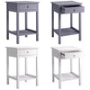Small Side Table Narrow Wooden End Lamp Stand Bedside Cabinet Nightstand Table