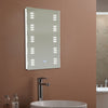 Waterproof LED Bathroom Mirror With Shaver Socket Light Switch Sensor Demister