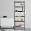 6 Tier Metal Storage Rack Shelving Wire Shelf Kitchen Office Stand Unit 160cm UK