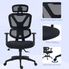 Mesh Office Chair Swivel Desk Chair with Adjustable Height Lumbar Support Black