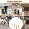 Chic Set of 4 Windsor Dining Chairs Kitchen Armless Side Chairs White
