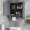 Space-saving Storage Organizer Hanging Bathroom Cabinet-Grey