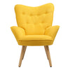 Wing Back Armchair Chesterfield Button Back Lounge Chair Scallop Shell Tub Sofa