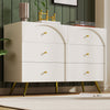 Cabinet Chest of Drawers with 6 Drawers for Living Room Bedroom Home Storage