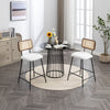 1/2/4/6x Breakfast Bar Stool w/ Backrest Footrest Cafe Lounge Kitchen Pub Chair
