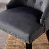 Velvet Pull Door Knocker Studded Dining Kitchen Accent Chairs Luxury Windsor
