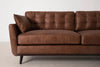 Swyft Model 10 3 Seater Sofa - Chestnut Faux Leather RRP £1799