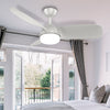 42 INCH LED Ceiling Fan Light Living Room Chandelier Lamp With Remote Control