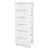 Rolling Storage Cabinet Vertical Storage Unit with 7 Drawers