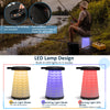 3Pcs Folding Camping Table Stool Set Portable Lightweight Picnic Table LED Chair