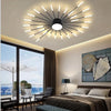 LED Ceiling Light Modern Dimmable Ceiling Lamp Flush Mount Gold/Black Design wit