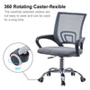 Mesh Office Chair Computer Cushioned Home Swivel Leather Small Adjustable Chairs