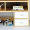 Desktop Bookshelf Storage Rack Home Office Bookcase Organizer Assembly Required