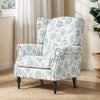 Armchair Stylish Modern Living Room Accent Chair Wood Frame Floral Pattern Sofa