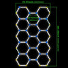 28HEX Hexagon LED Lighting Detailing Garage Workshop Retail Car Showroom Custom