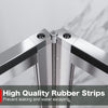 Bi Fold Shower Enclosure Door With Magnetic Stripes Wet Room Glass Cubicle