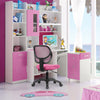 Armless Computer Desk Chair Swivel Executive Chair Ergonomic Office Chair Pink