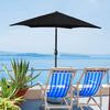 4 Size&5 Color Patio Parasol Sunshade Outdoor Canopy Tilt Crank Garden Umbrella