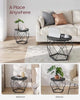Round Coffee Tables, Set of 2 Side Tables, Modern Style, Removable Tabletop