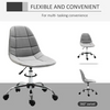 Vinsetto Ergonomic Office Chair with Adjustable Height and Wheels 47-3-12
