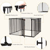 8 Panel Fireplace Fence Baby Pet Safety Gate Playpen Adjustable Room Divider