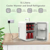 15L Mini Fridge Table Top Electric Cooler & Warmer Portable Ice Box Office Car