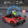 Licensed Lamborghini 4WD Kids Ride-on Toy with LED Lights-Red