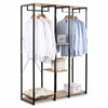 Heavy Duty Wardrobe Clothes Rack Hanging Garment Display Stand Storage Shelves