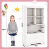 Wooden Bookcase 4-Tier Shelving Freestanding Storage Cabinet Display Organizer