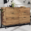 Modern Cabinet Chest of Drawers Bedroom Furniture Home Storage Bedside 6 Drawers
