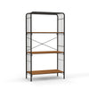 4-Tier Bookshelf Open-Back Storage Shelf Home Freestanding Display Rack