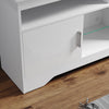 High Gloss 2 Door TV Unit Cabinet 135cm White TV Stand Sideboard Entertainment