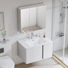 Triple Door Bathroom Mirror Cabinet Cupboard Stainless Steel Wall Mounted 700mm
