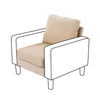 Modern L-Shaped Corner Sofa 2 3 Seater Armchair Couch With Footstool