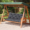 2/3 Seater Garden Patio Waterproof Bench Cushion Backrest Replacement Seat Pad