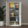 Vinsetto Filing Cabinet Storage Office 2 Doors Adjustable Shelf Metal Furniture