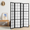 4 Panels Room Divider Wooden Frame Privacy Screen Separator Partition Screening