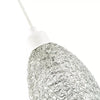 Industrial and Contemporary Twisted Wire Mesh Metal Light Shade in Shiny Silver !