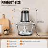 2L Electric Food Chopper | 2-Speed Processor for Vegetables, Meat & More UK