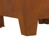 Square Fire Pit 50x50x30 cm Weathered Steel